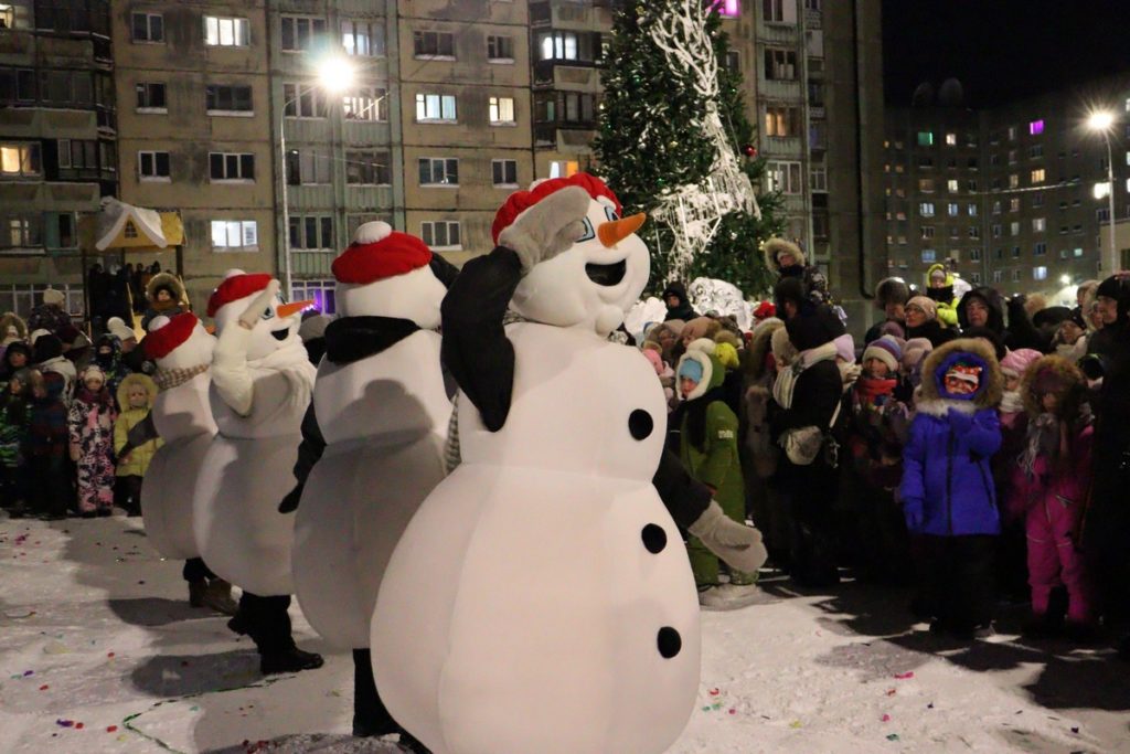 14 декабря открыты снежные городки в Талнахе и Оганере
